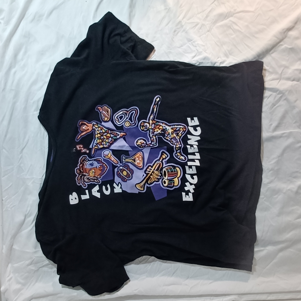 Black and Purple Graphic Short Sleeve Tee